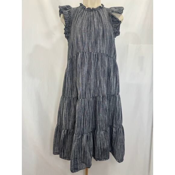 Striped Tiered Babydoll Dress – Size Small (Pants Store) - Picture 1 of 9